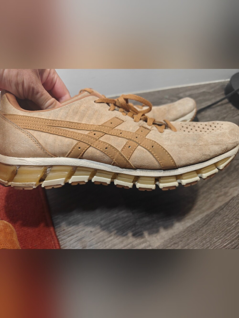ASICS Gel Quantum 360 4 LE Men’s Size 12 Tan Brown Suede 1021A105